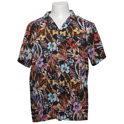 Kortærmet skjorte (Sort, Flerfarvet) fra Another Influence Polyester