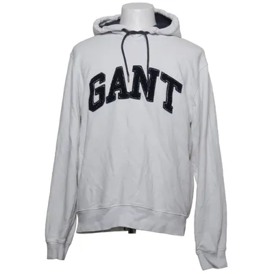 Huvtröja (Vit, Blå) från GANT Bomull, Polyester