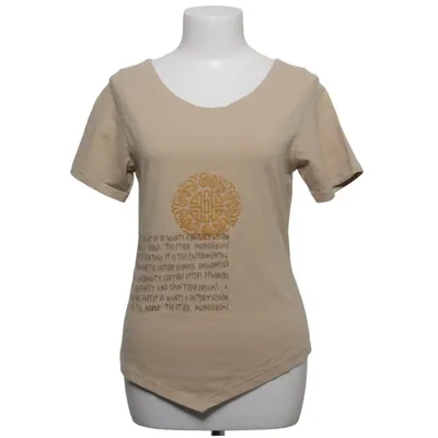 T-shirt (Beige) van Staff Katoen, Elastaan