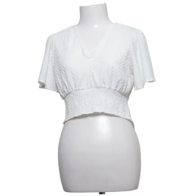 Crop top (Hvid) fra Pigalle Elastan, Polyester