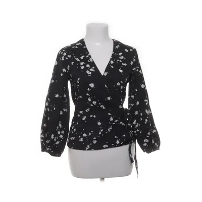 Wikkelblouse (Zwart, Wit, Meerkleurig) van Carin Wester Katoen