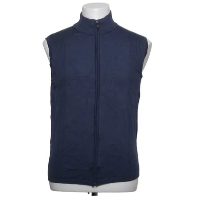 Gilet (Bleu) de Maselli Coton, Laine de mouton