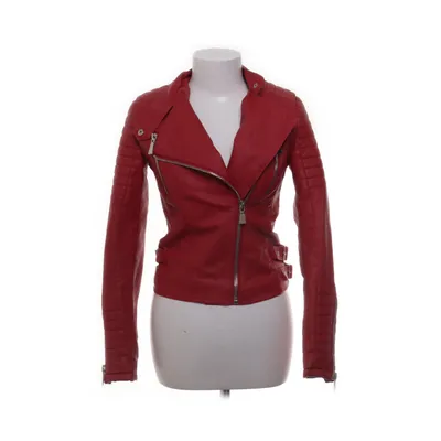 Bikerjack (Rood) van Voyelles Polyester, Polyurethaan