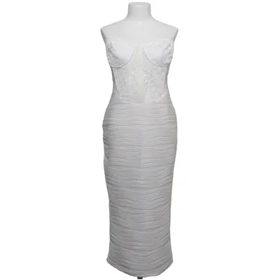 Jurk (Wit) van PrettyLittleThing Elastaan, Polyester