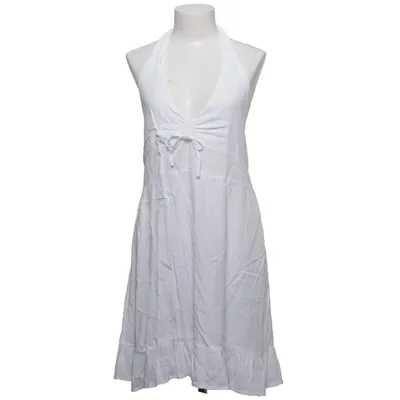 Halterneck dress (White) Viscose