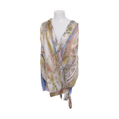 Wrap top (Blue, Multicolored) from Promiss Elastane, Polyester, Viscose