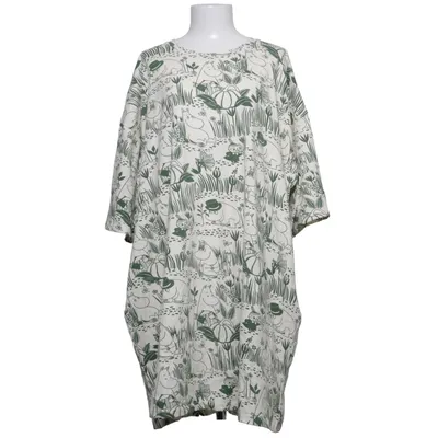Dress (White, Green) from Moomin Characters Cotton, Elastane