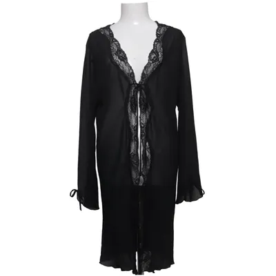 Morgenmantel (Schwarz) von TCM Elasthan, Metallfaser, Polyamid, Polyester