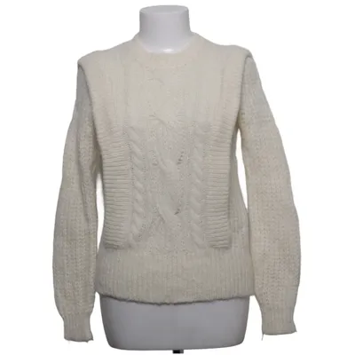 Pull-over (Blanc) de Sézane Laine d'alpaga