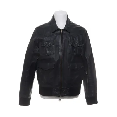 Leren jack (Zwart) van Divided by H&M Leer, Polyester