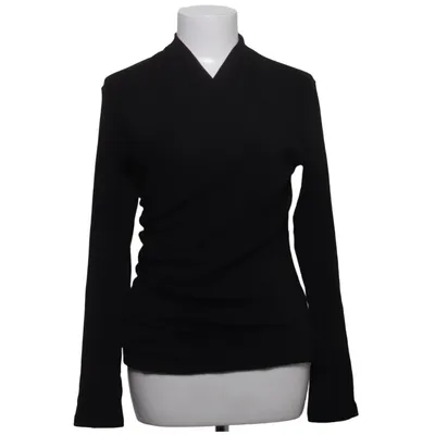 Wrap top (Black) from Ogl Acrylic, Cotton, Elastane, Viscose