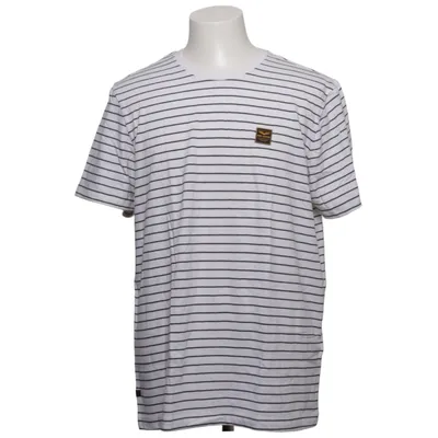 T-shirt (Vit, Svart) från PME Legend Återvunnen bomull, Återvunnen polyester