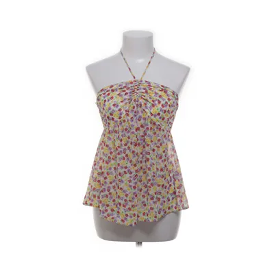 Halternecktopp (Vit, Flerfärgad) från Bershka Polyester