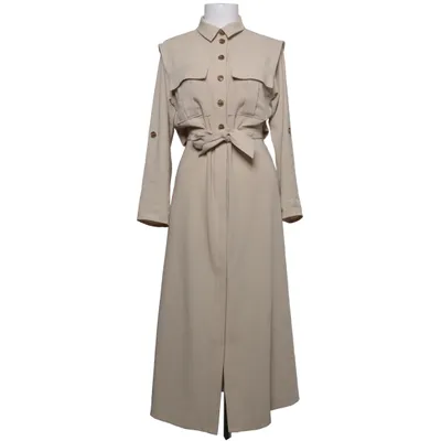 Skjortekjole (Beige) fra Edited Elastan, Polyester
