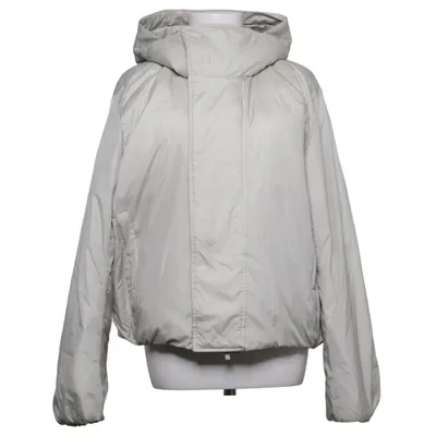 Winter jacket (Beige) from Uniqlo U Cotton, Polyamide, Polyester