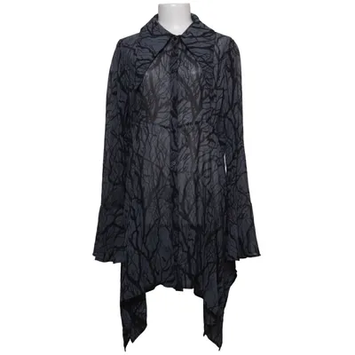 Blouse (Gray, Black) from Killstar Polyester