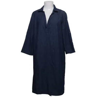 Denim jurk (Blauw) van Collection L. Katoen