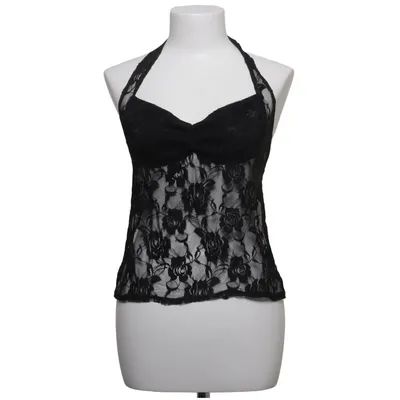 Halter neck top (Black) Elastane, Polyester