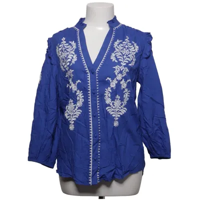Blouse (Blue, White) from Love Rose