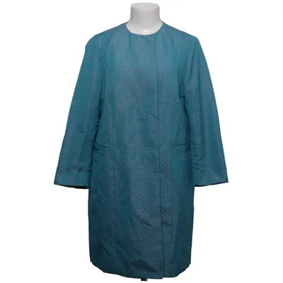 Coat (Blue, Multicolored) from Tru Trussardi Elastane, Polyester