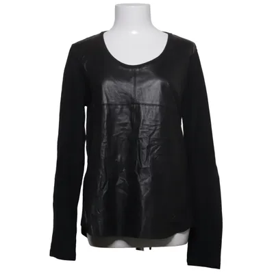 Long sleeve T-shirt (Black) from Majestic Filatures Cashmere, Cotton, Leather, Silk