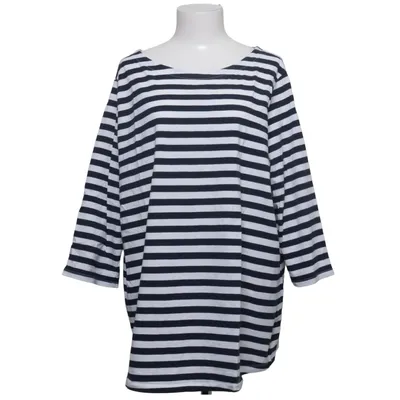 T-shirt à manches longues (Bleu, Blanc) de Bonprix Collection Coton, Élasthane