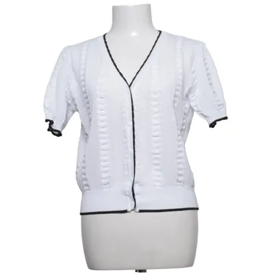Cardigan (Blanc) de Belle Poque Acrylique, Viscose