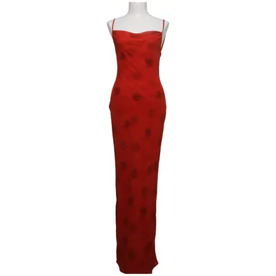 Maxi dress (Red) from Adoore Elastane, Polyester