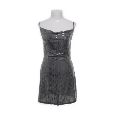 Cocktailklänning (Grå, Silverfärgad) från Urban Outfitters Elastan, Metallfiber, Nylon, Polyester