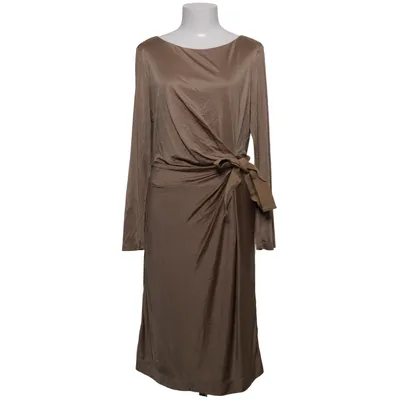 Robe portefeuille (Beige) de Luisa Cerano Acétate, Polyamide