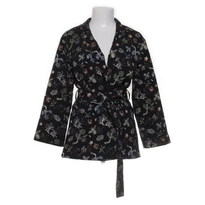 Blazer (Sort, Flerfarvet) fra H&M Bomuld, Elastan, Metallfiber, Polyester