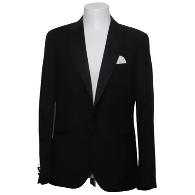 Tuxedo jacket (Black) Polyester, Viscose, Wool