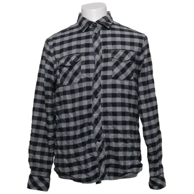 Chemise en flanelle (Bleu, Gris) de Blend Denim Coton