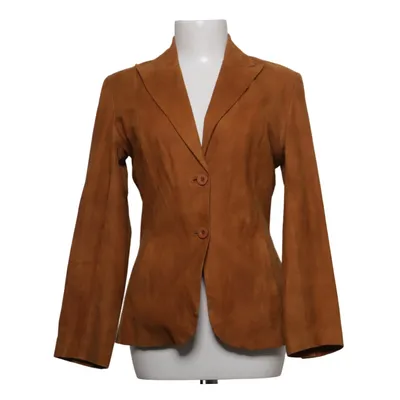 Leren blazer (Bruin) van Lanidor Leer, Polyester