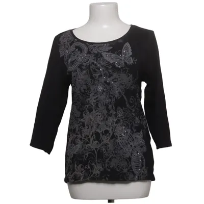 Top (Schwarz, Grau) von Isolde Baumwolle