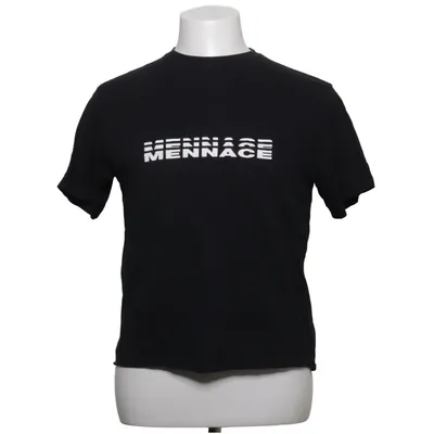 T-shirt (Zwart) van Mennace Katoen