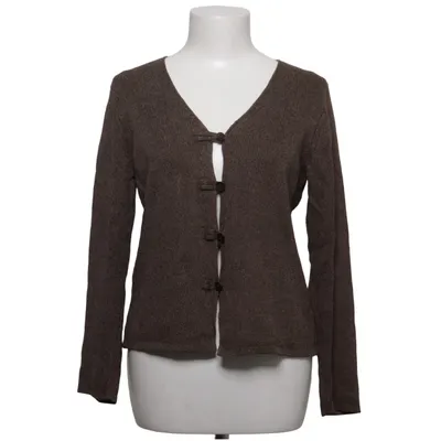 Cardigan (Brown) from Wica Cotton, Linen, Silk, Viscose