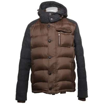 Vinterjakke (Beige, Grå) fra Handstich Polyamid, Polyester, Uld