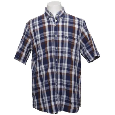 Chemise à manches courtes (Bleu, Marron, Blanc) de Claudio Campione Coton