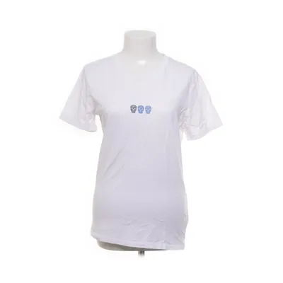 T-shirt (Wit, Blauw) van Suspicious Antwerp Organisch katoen