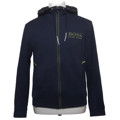 Sweat à capuche (Bleu, Jaune) de Hugo Boss Coton, Élasthane