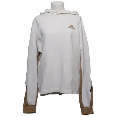 Hættetrøje (Hvid, Brun, Flerfarvet) fra Adidas Genanvendt bomuld, Genanvendt polyester
