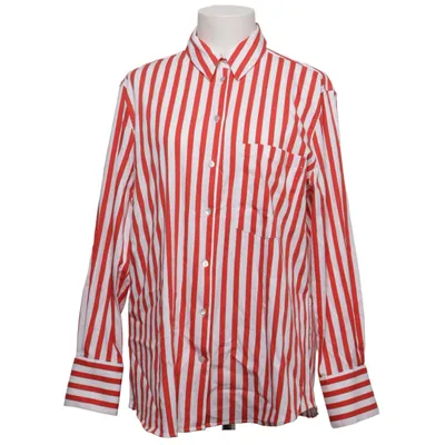 Chemise (Rouge, Blanc) de Mango Coton, Élasthane, Polyamide