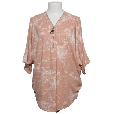 Top (Beige, White) from Qed London Elastane, Polyester