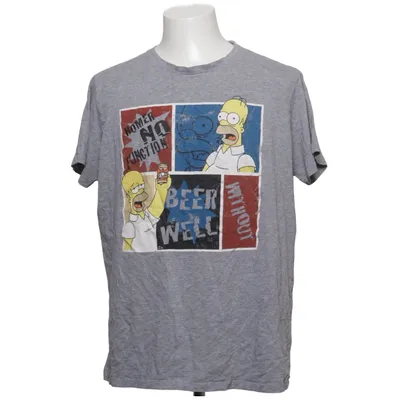 T-shirt (Grå) från The Simpsons Bomull, Viskos
