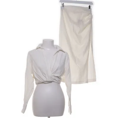Set (White) from Zara Cotton, Linen, Polyester, Viscose