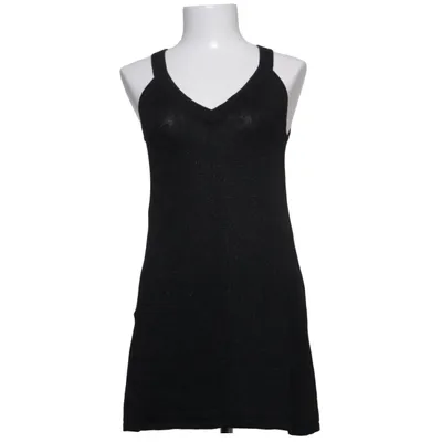 Tank Top (Black) from Papillonne Cotton, Metallic fiber