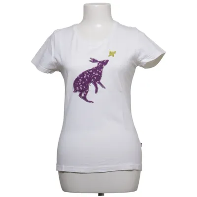 T-shirt (Hvid, Lilla) fra Die Spiegelburg Bomuld, Elastan