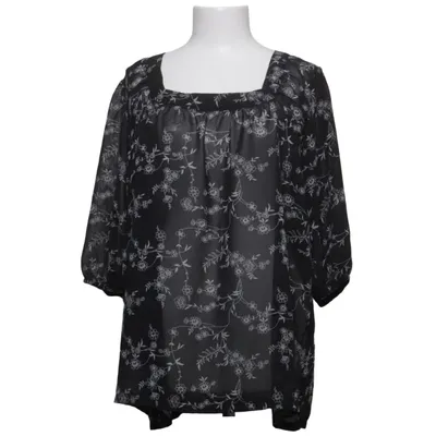 Blouse (Noir, Blanc) de Paprika Polyester