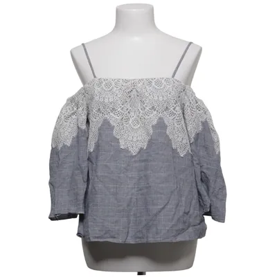 Haut (Bleu, Blanc) de Zara Woman Coton, Lin, Polyamide